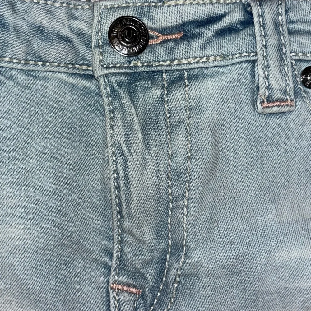 True Religion Mid Rise Curvy Shorts Women Size 30
